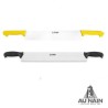 Kaasmes dubbele handgreep 33cm - 36cm - 40 cm (geel)