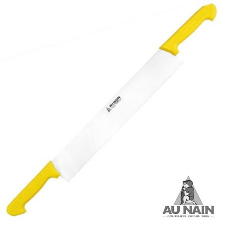Couteau à fromage 2 mains 33cm - 36cm - 40 cm (jaune)