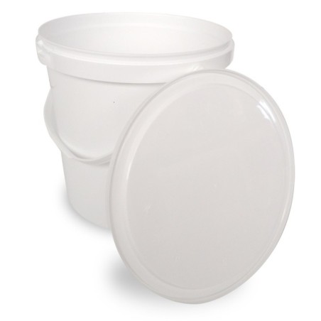 Seau en plastique avec couvercle 10L.