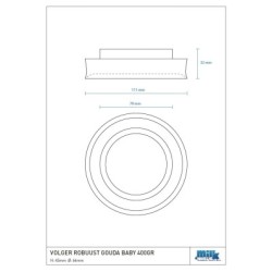 GOUDA baby (400 g.) robuste