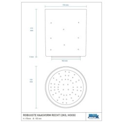 RECHT (2kg. hoog) Robuust