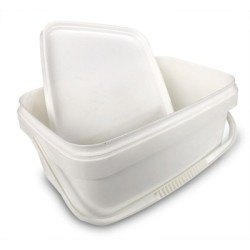 bewaardoos met deksel en handvat