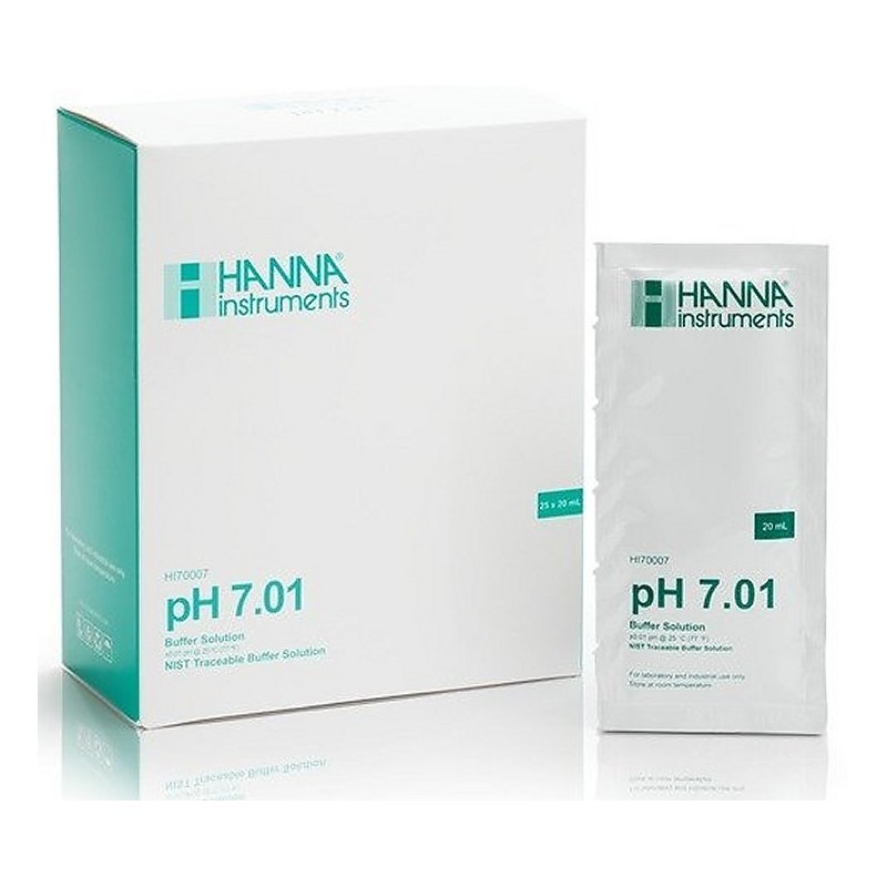 Solution d'étalonnage pH 7.01 : 20 ml