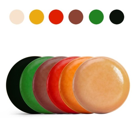Kaascoating regenboog set (6 x 1kg)
