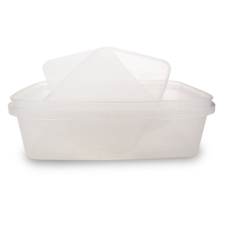 Rijpingsdoos met deksel en afdruipgaas